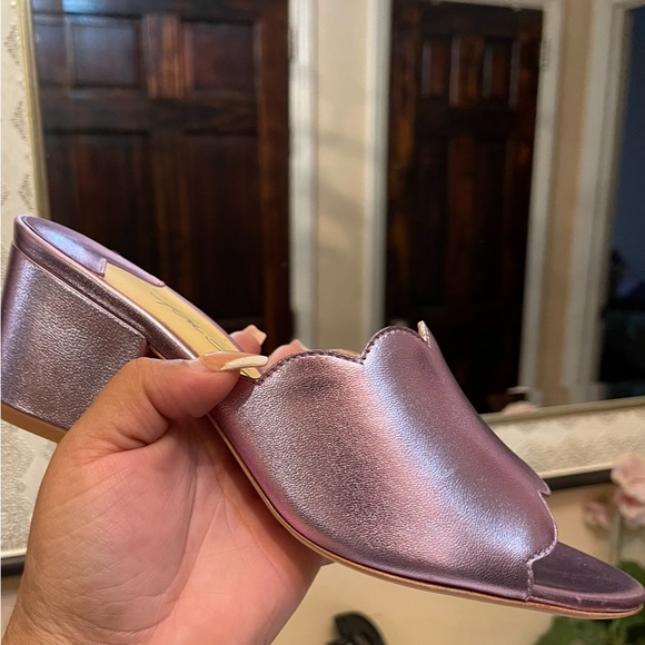 ISA TAPIA CHIQUI METALLIC PINK LEATHER - Picture 2 of 12